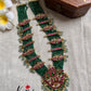 Premium Jadau multi layer green beads Haaram LH546-Pre booking 15 days