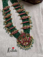 Premium Jadau multi layer green beads Haaram LH546