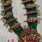 Premium Jadau multi layer green beads Haaram LH546-Pre booking 15 days