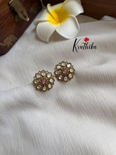 Victorian flower studs E307