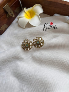 Victorian flower studs E307