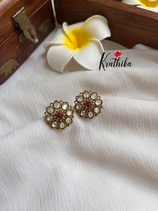 Victorian flower studs E307