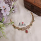 Beautiful Two Layer Hasli Ruby Pendant Drop Necklace NC2191