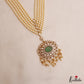 Stunning Multi Strand Pearl Chain With Polki Victorian Pendant LH2112 (Available In 4 Colors)