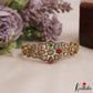 Sparkling Floral Motifs Bracelet/Openable Single Kada B528