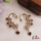 Sparkling Floral Motifs AD Victorian Ear Cuff E988 (Available In 5 Colors)