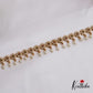 Beautiful AD Floral Motifs Hip Chain With Pearl Drops V329
