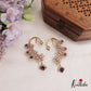 Sparkling Floral Motifs AD Victorian Ear Cuff E988 (Available In 5 Colors)