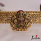 Gorgeous Antique Nagas Lakshmi Motifs Jadau Hip Belt With Bead Drops V336 (Available In 2 colors)