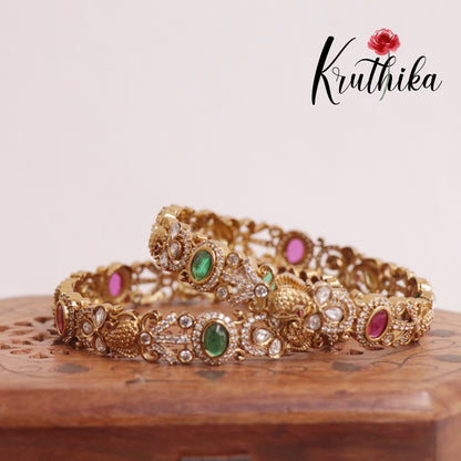 Beautiful Elegant Peacock Bangles E192