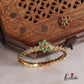 Beautiful Jadau Floral Sigle Kada With Interchangeable Floral Stud B351