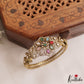 Sparkling Floral Motifs Bracelet/Openable Single Kada B528