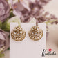 Pretty AD Floral Motifs Stud Earrings E1046