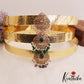 Sparkling AD Floral Teardrop Motifs Hip Belt With Bead Drops V345 (Available In 3 Colors)
