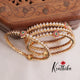 Trendy Gold Finish Multi Stone Bangles B205