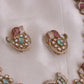 Designer AD Victorian style Necklace with pastel stones & coral beads NC1840