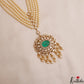 Stunning Multi Strand Pearl Chain With Polki Victorian Pendant LH2112 (Available In 4 Colors)