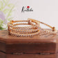 Trendy Gold Finish Multi Stone Bangles B205 (set of 4)
