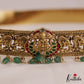 Gorgeous Antique Lakshmi Elephant Motifs Kemp Hip Belt With Bead Drops V352 (Available In 2 Colors)