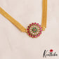 Classic Two-in-One Reversible Floral Motifs Jadau Pendant Chain NC2903