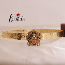 Beautifull Lakshmi peacock golden beads hip belt V249