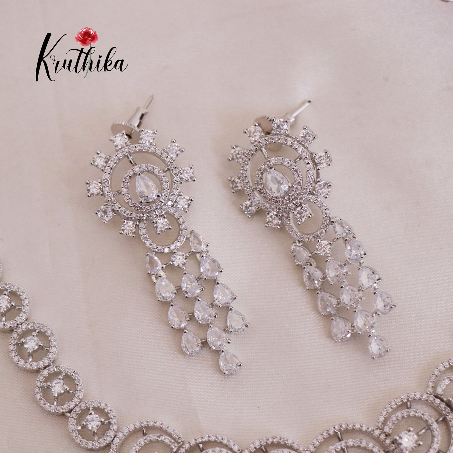 Pretty CZ/AD Necklace NC1828 ( Available in 3 colours)