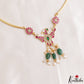 Elegant Garuda Motifs Jadau Hasli Choker With Green Bead Drops NC3212 (Available In 2 Colors)
