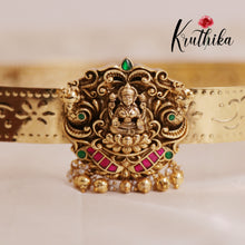 Beautifull Lakshmi peacock golden beads hip belt V249