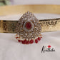 Premium CZ Sparkling Amethyst Pearl Drop Vaddanam V263 (Available in 5 Colours)