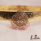 Sparkling AD Floral Teardrop Motifs Hip Belt With Bead Drops V345 (Available In 3 Colors)