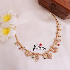 Trendy Multi Stone Chain Set NC 1864