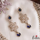 Sparkling Floral Leaf Motifs CZ Victorian Necklace NC3152 (Available In 6 Colors)