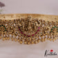 Premium Antique Nagas Lakshmi Peacock Motifs Jadau Hip Belt With Bead Drops V338 (Available In 2 colors)