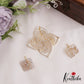 Sparkling Geometric Motifs Gold-Toned AD Pendant Set PS284