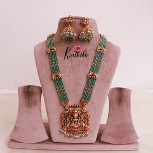 Elegant Lakshmi Jadau Beads Haaram LH1884