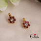 Simple Jadau Floral Earcuffs | Upper Earrings | Bugadi Earrings E818