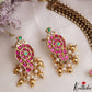Elegant Shanka-Chakra-Nama Motifs Jadau Necklace NC3136
