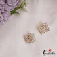 Sparkling Geometric Motifs Gold-Toned AD Pendant Set PS284