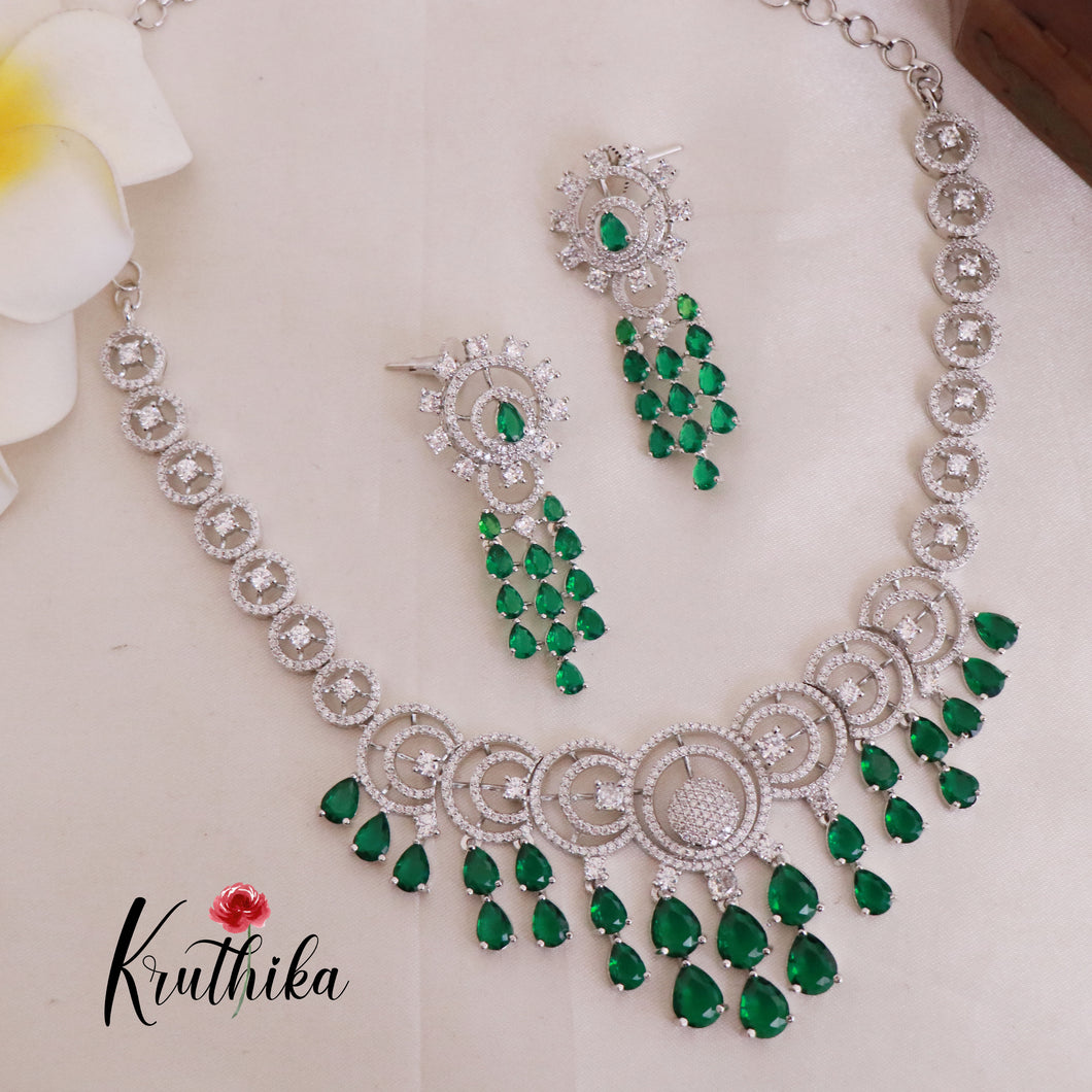 Pretty CZ/AD Necklace NC1828 ( Available in 3 colours)