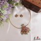 Beautiful Peacock Motifs Kemp Hasli Choker With Pearl Bead Drops NC3257 (Available In 3 Colors)