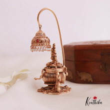 Gorgeous Gold alike Lakshmi Peacock Kumkum box K17
