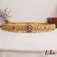 Stunning Antique Floral Peacock Motifs Kemp Hip Belt With Golden Bead Drops V355 (Available In 2 Colors)