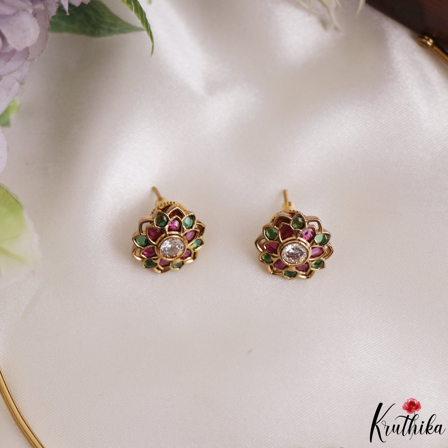 Beautiful Peacock Motifs Kemp Hasli Choker With Pearl Bead Drops NC3257 (Available In 3 Colors)