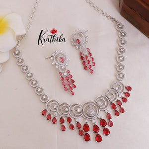 Pretty CZ/AD Necklace NC1828 ( Available in 3 colours)
