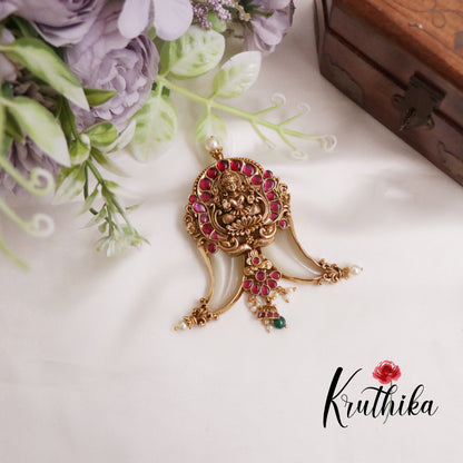 Beautiful Kemp Lakshmi Puligoru Pendant PS31