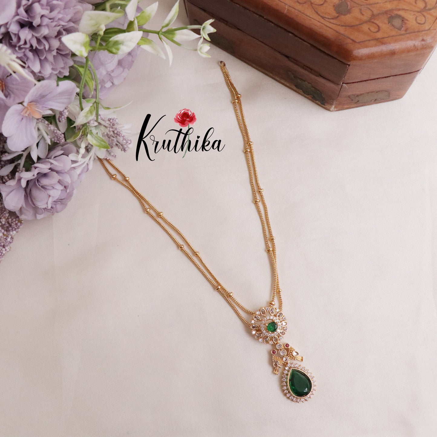 Trendy Two Layer Pigeon Pendant Chain NC2059 (Available in 2 Colours)