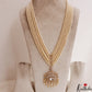 Stunning Multi Strand Pearl Chain With Polki Victorian Pendant LH2112 (Available In 4 Colors)