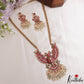 Gorgeous Jadau Gandaberunda Pendant Haaram With Pearl Bead Drops LH2160