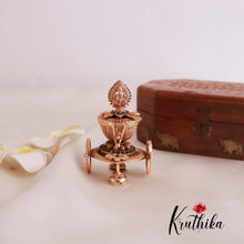 Beautifull Gold alike Lakshmi devi Kumkum Box K18