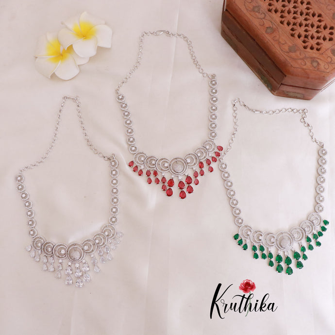 Pretty CZ/AD Necklace NC1828 ( Available in 3 colours)